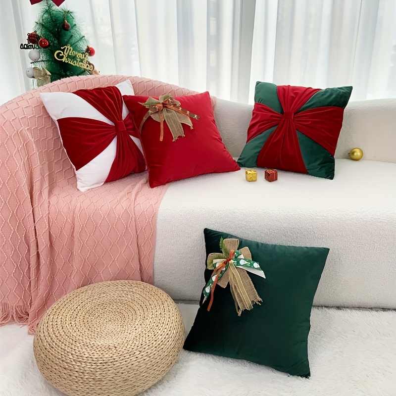 Solid Color Polyester Throw Pillow - Temu