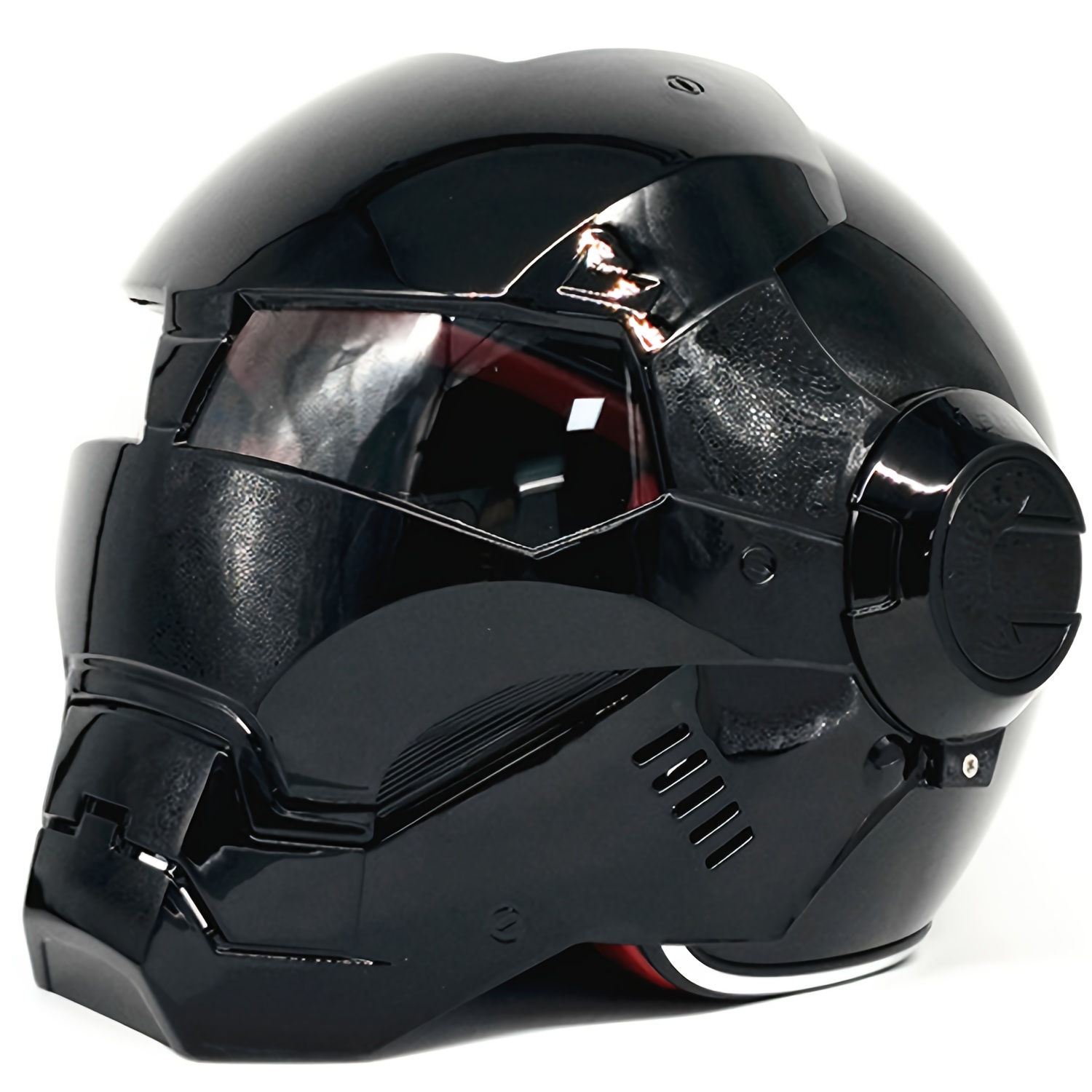 Casco integral con combinación retro, medio casco, certificado DOT/ECE,  casco de motocicleta con personalidad retro, casco para montar en  motocicleta