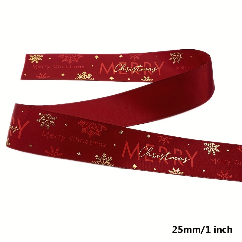 1 Yard Christmas Ribbon Printed Grosgrain Ribbons For Gift