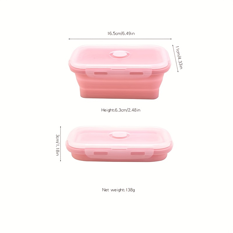 1pc Random Color Silicone Lunch Box