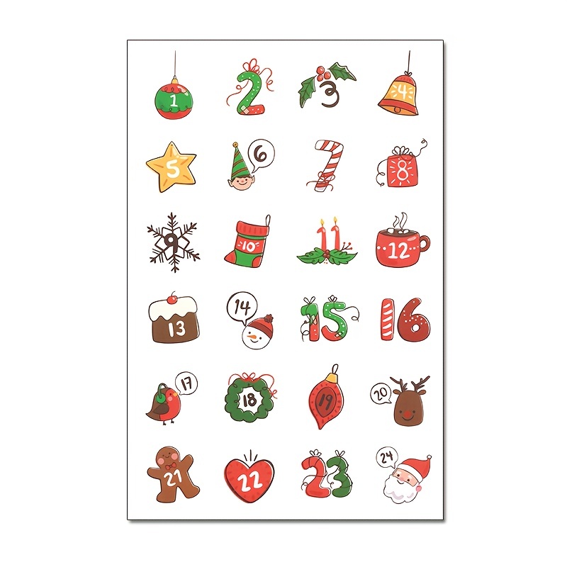 Christmas Stickers For Christmas Ornament Stickers Holiday - Temu