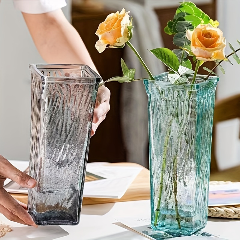 3pcs Vase à Fleurs en Verre, Vase decoratif Design Transparent