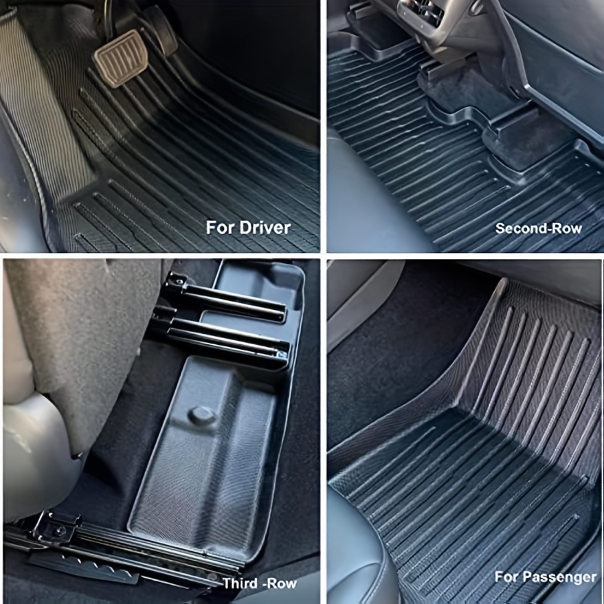 TPE Fußmatten Auto für Tesla Model X SUV (10.2016-12.2020) - schwarz  Automatten Autoteppiche - Aristar - Guardliner - 6/7 Sitze; voller Set vorne  Typ 3