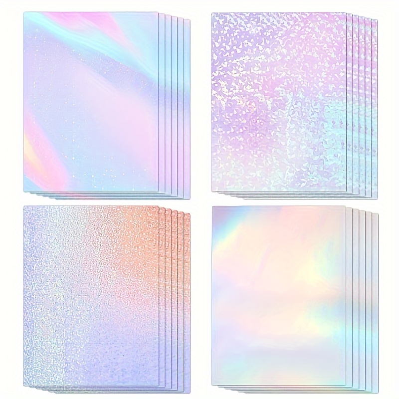Feuilles de vinyle holographique semi-transparent, superposition