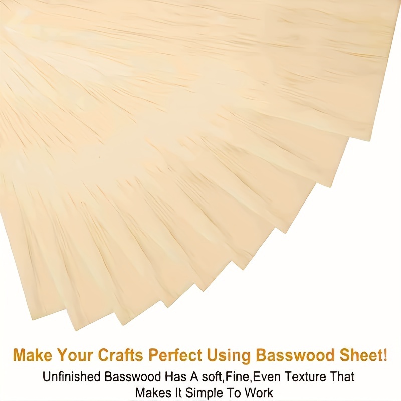 Basswood Craft Board Thick 1.5-10mm Model Layer Wood Board DIY