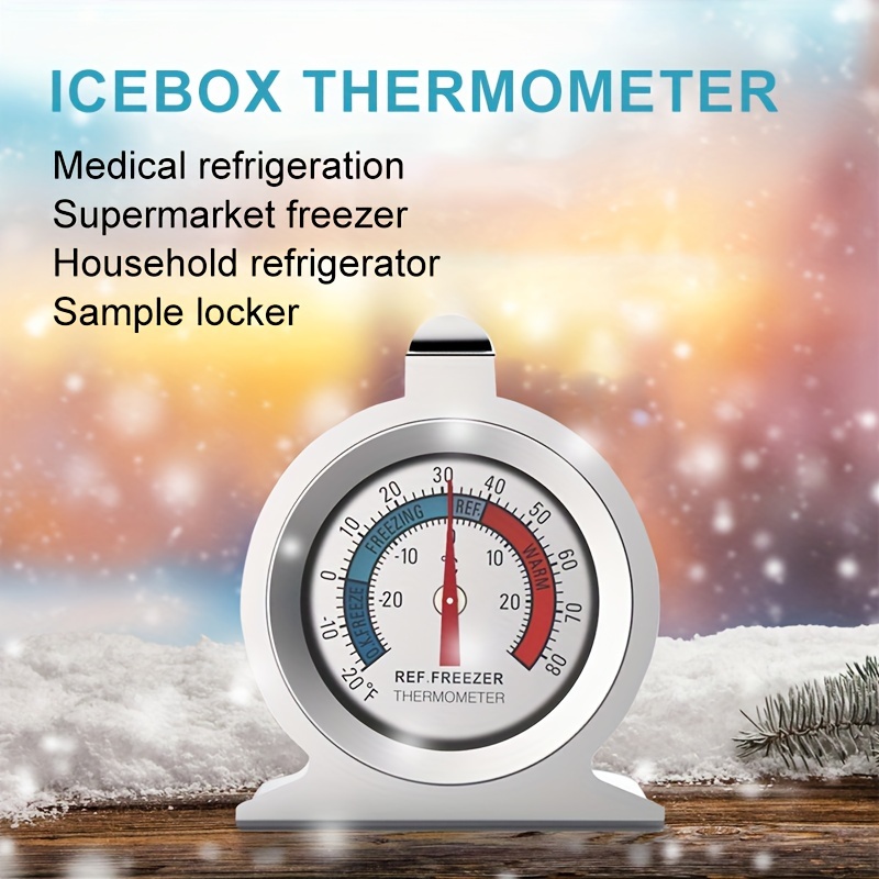 Waterproof Refrigerator Fridge Thermometer, Digital Freezer Room Thermometer,  Max/min Record Function Large Lcd Screen For Kitchen, Restaurants - Temu