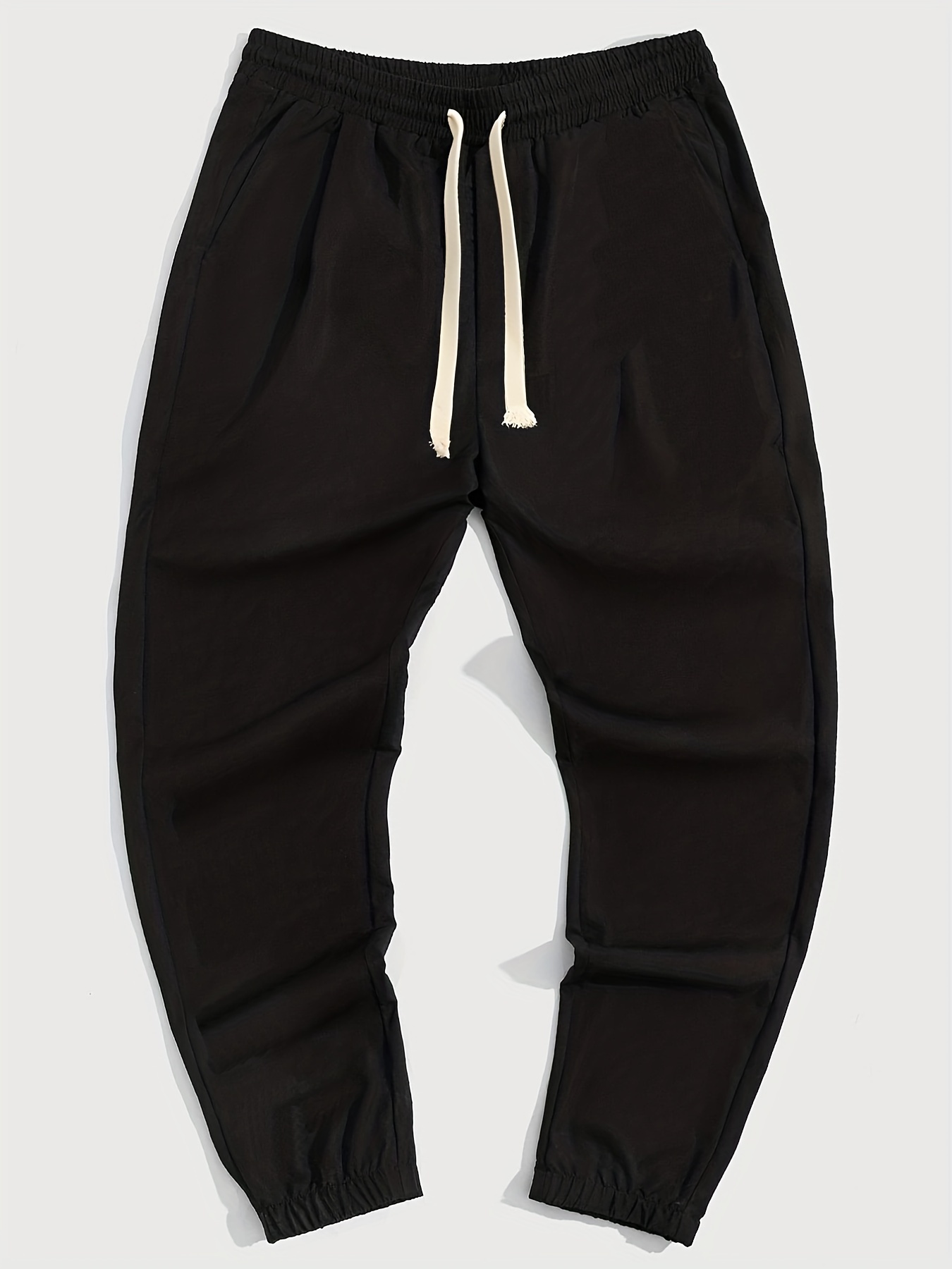 Anime Cloud Print Drawstring Sweatpants Loose Fit Pants Men Spring Autumn