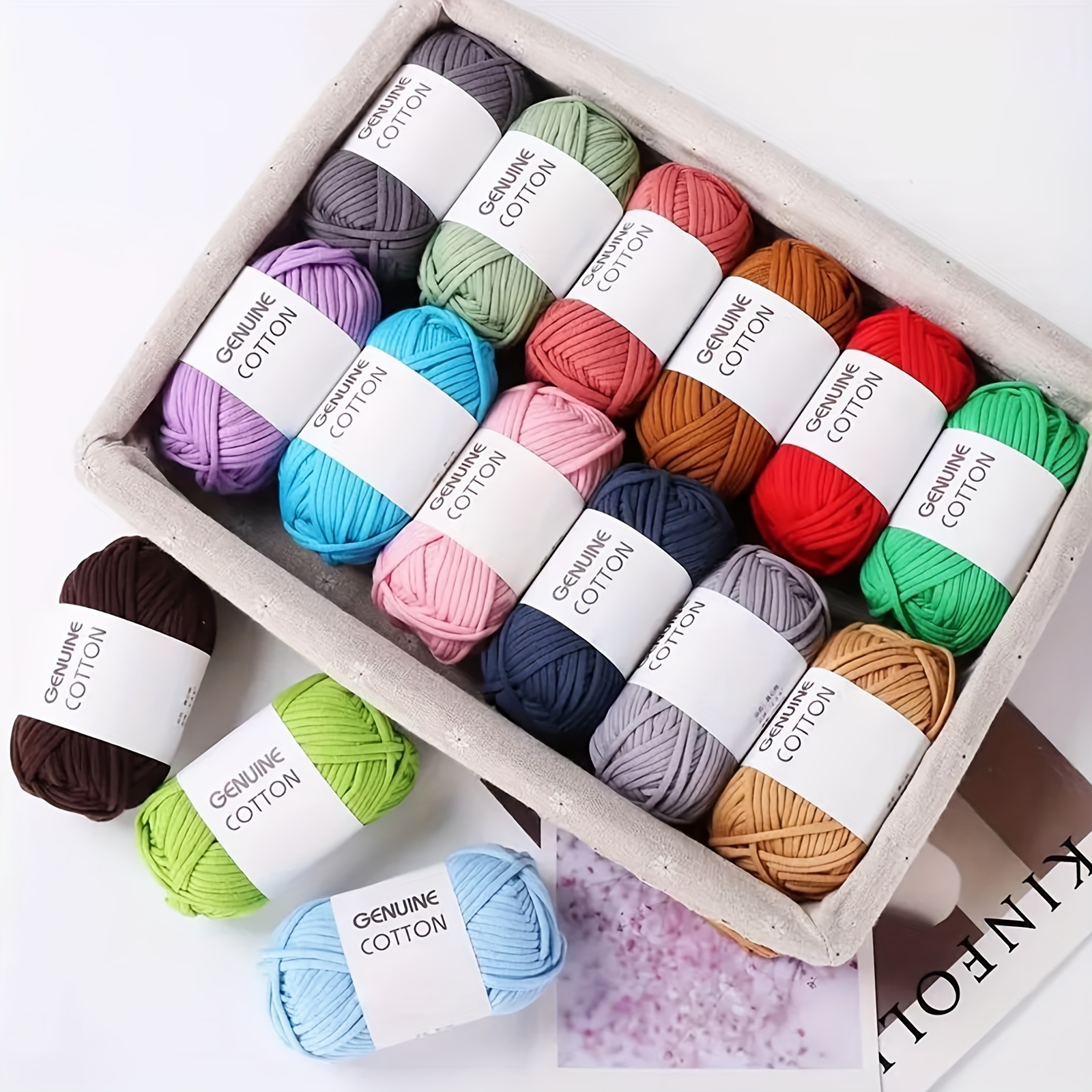 Beginner Yarn for Crocheting 2x1.76oz Yarn for Crocheting and