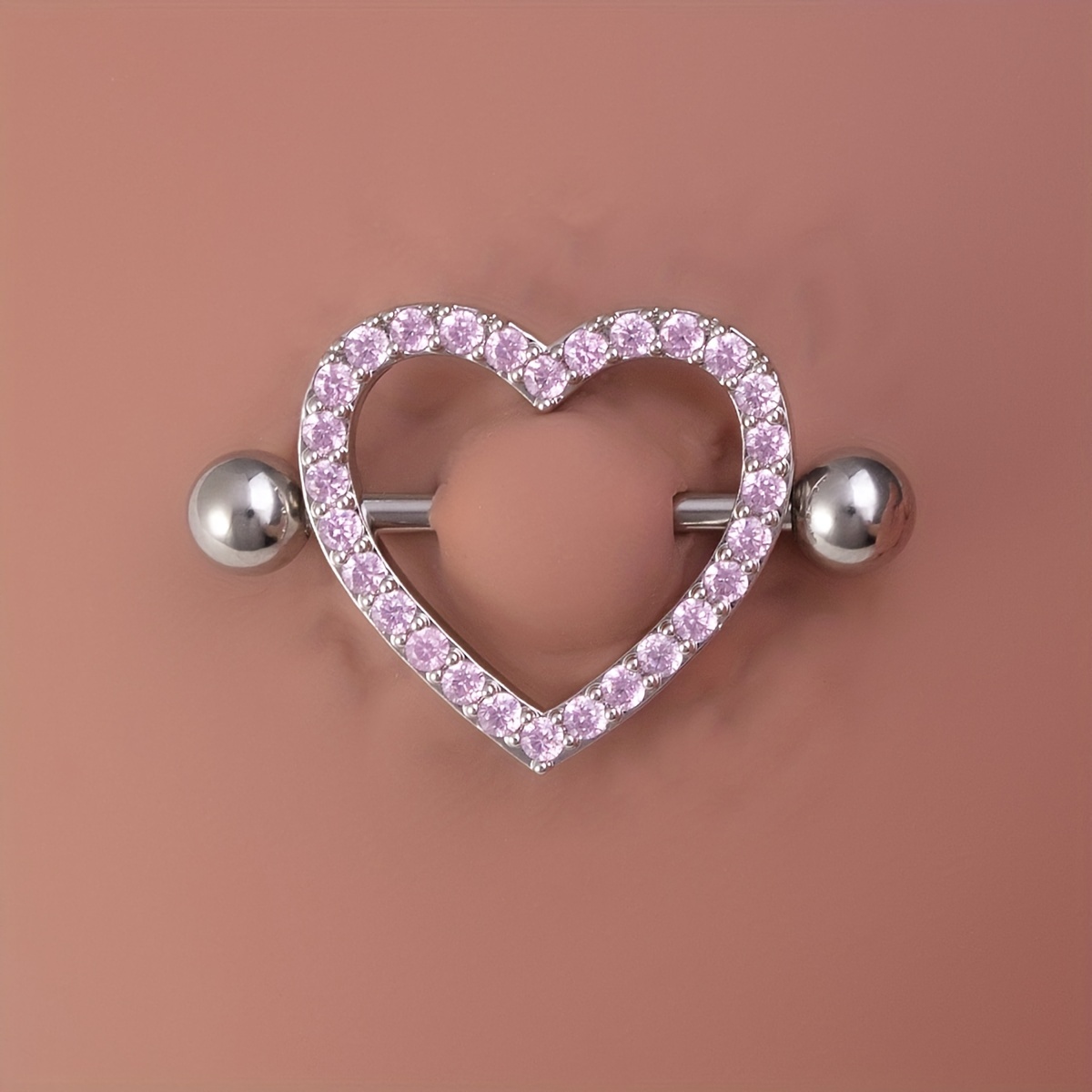 14G Sexy Nipple Jewelry Heart Nipple Rings with Letters – OUFER BODY JEWELRY