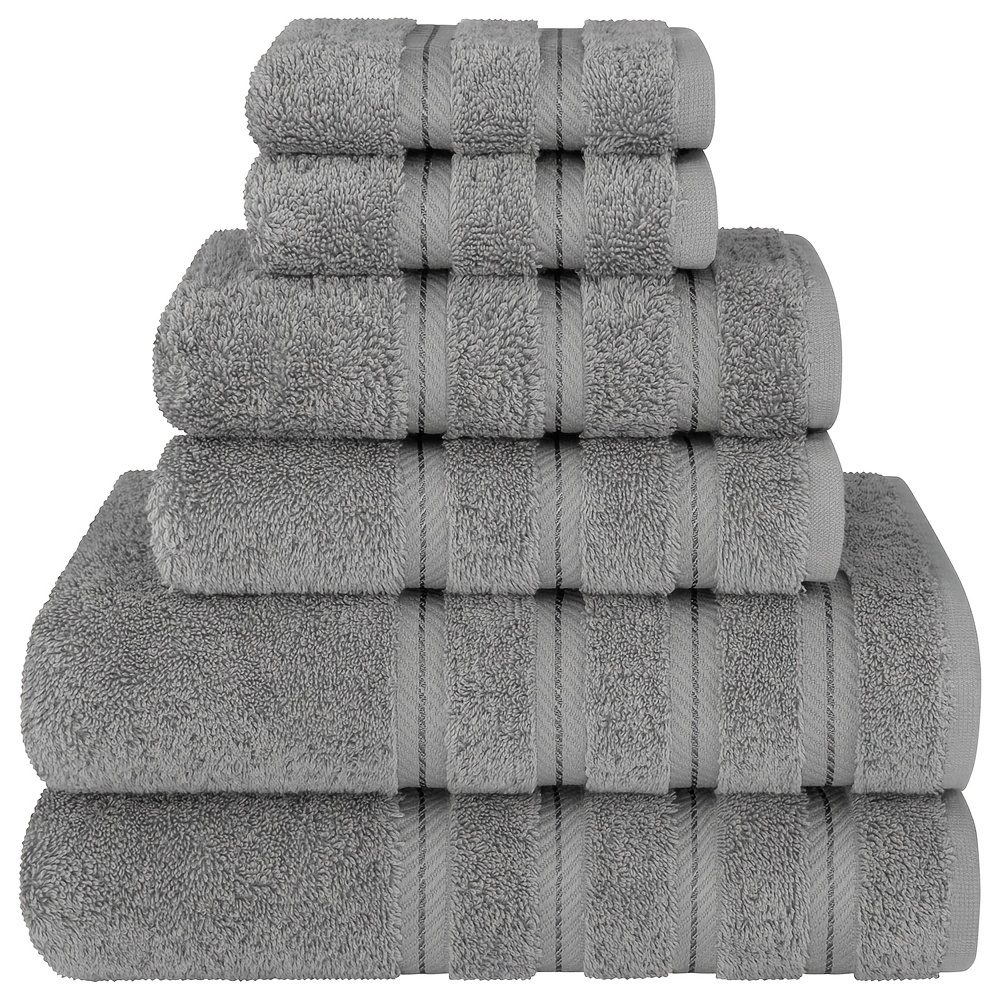  Seleq Juego de toallas de baño de algodón egipcio melocotón de  600 GSM, 3 piezas : Hogar y Cocina