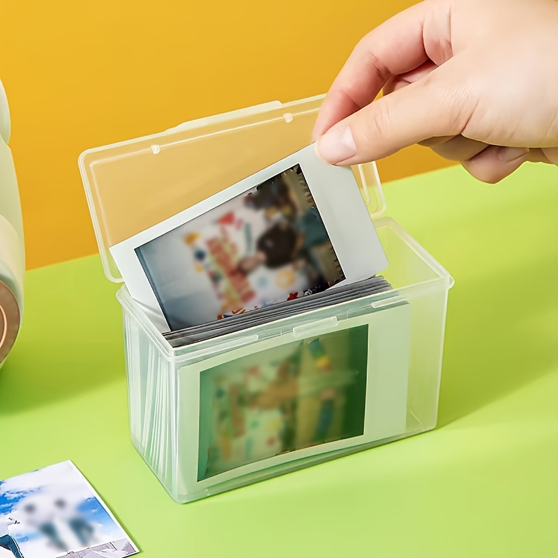 Caja organizadora y almacenamiento de tarjetas de felicitación con 6  divisores ajustables para fotos de cumpleaños, manualidades, álbumes de  recortes