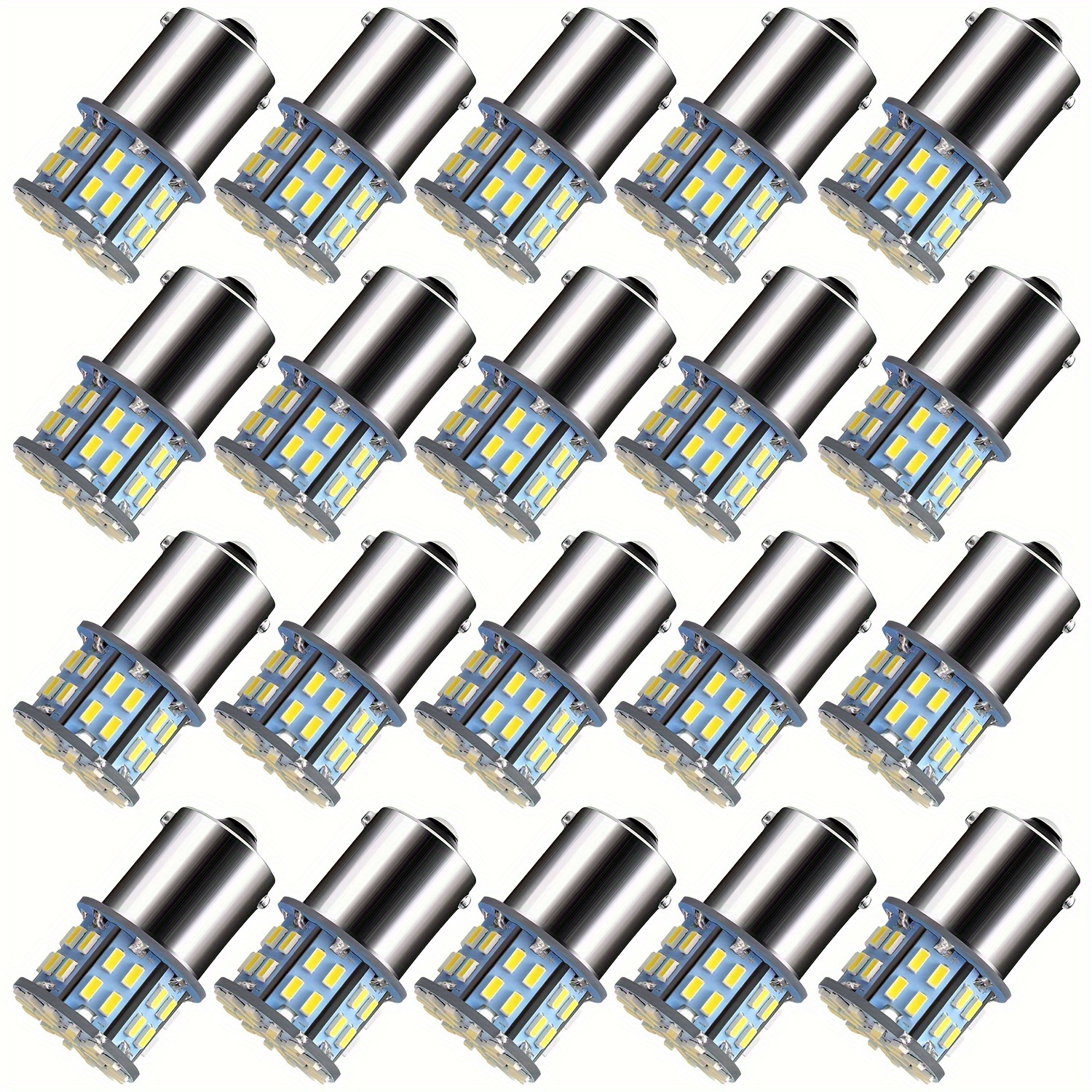 

1156 1141 1003 7506 Ba15s Led Bulbs White 20-packs, Super Bright 3014 50-smd Led Replacement For 12 Volt Rv Camper Trailer Boat Trunk Interior Lights
