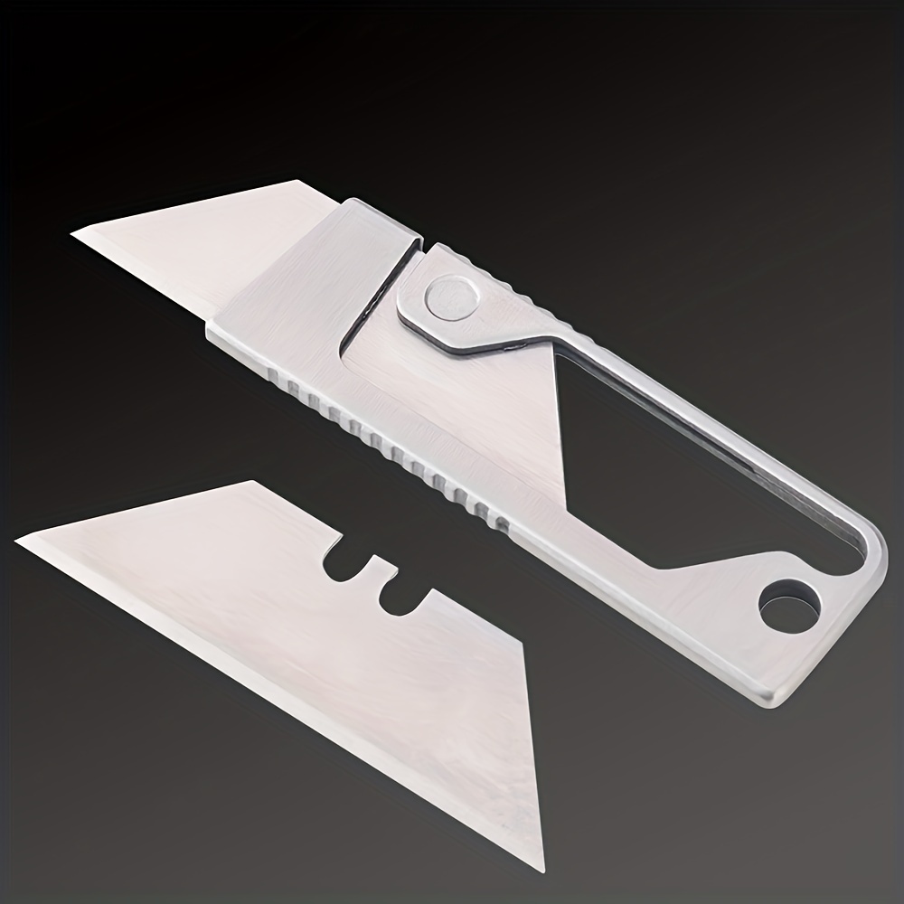 stainless steel mini pocket utility knife sharp portable box paper cutter diy repair manual tool edc metal stationery knife 6