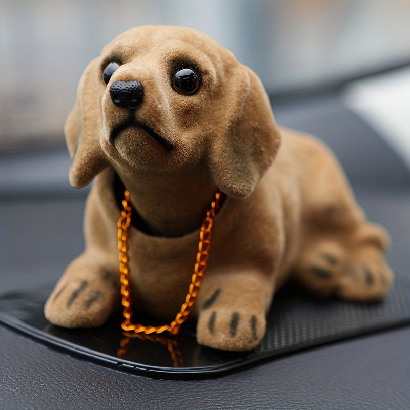 Bobble Head,Car Decoration Nodding Dog Ornaments High Emulation Creative  Dog Dashboard Crafts Dog Lover Gift