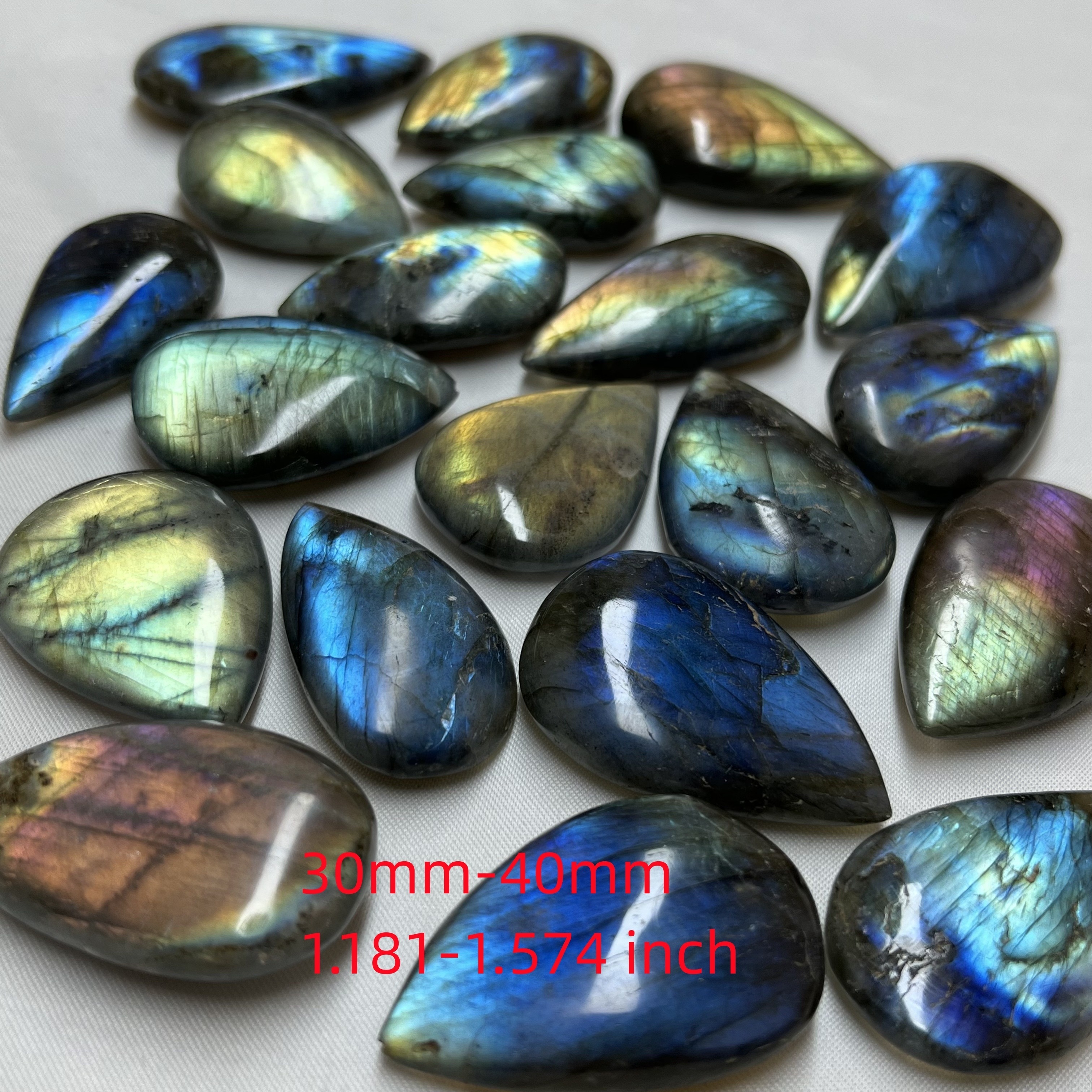 1PC Natural Labradorite Labradorite Pendant Flash Crystal Home Decoration