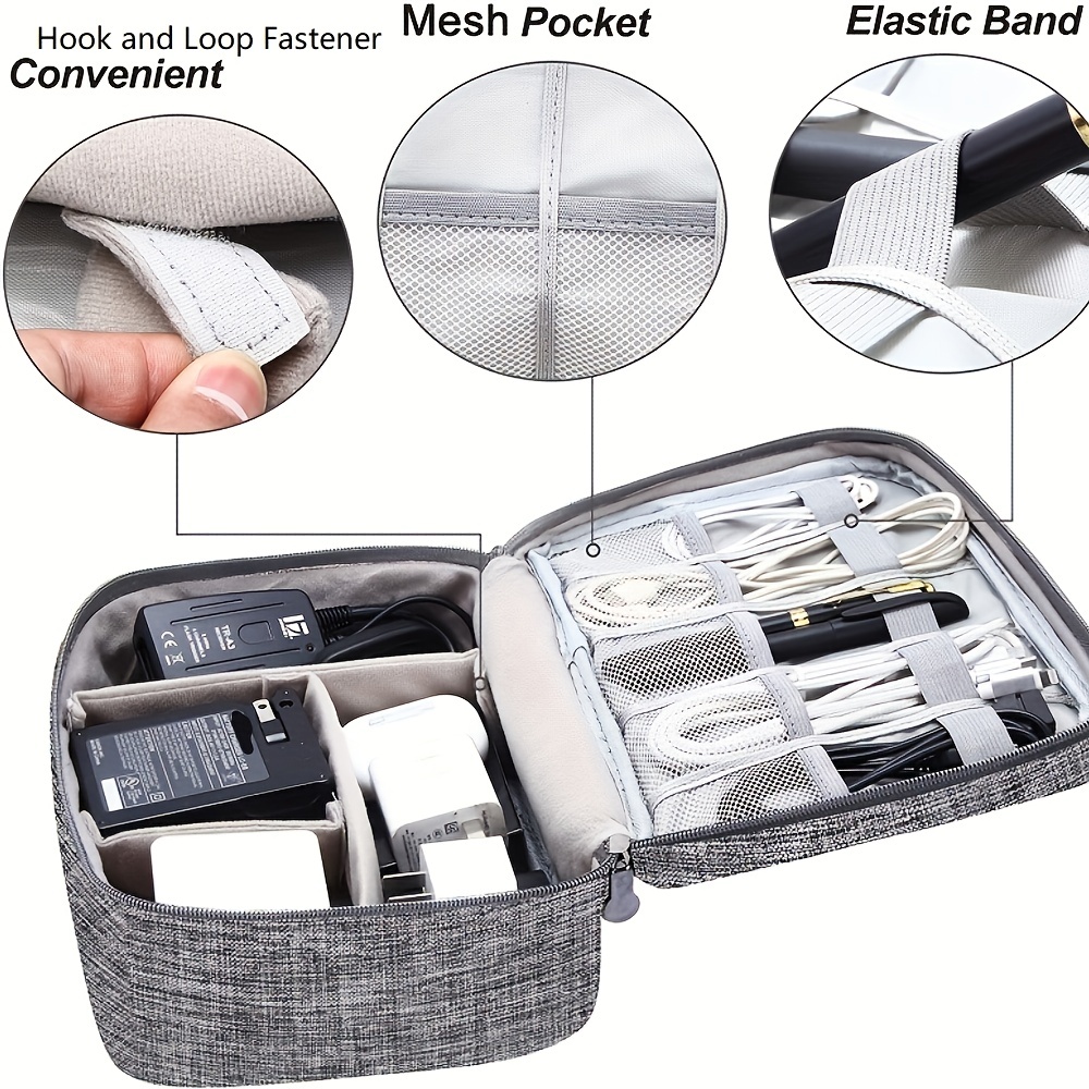 Cable Storage Bag Waterproof Digital Electronic Organizer Portable