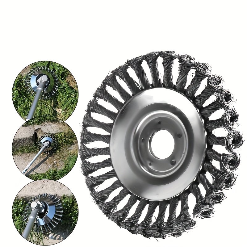 Lawn Trimmer Head Steel Wire Wheel Brush Replacement Part