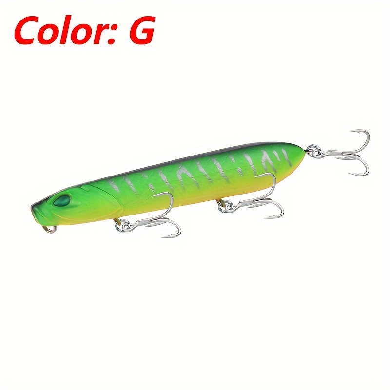 Hunthouse Fishing Topwater Popper Pencil Lure 130mm 30g Saltwater Floating  Surface WTD Stickbait Wobble For Seabass Tuna Tackle