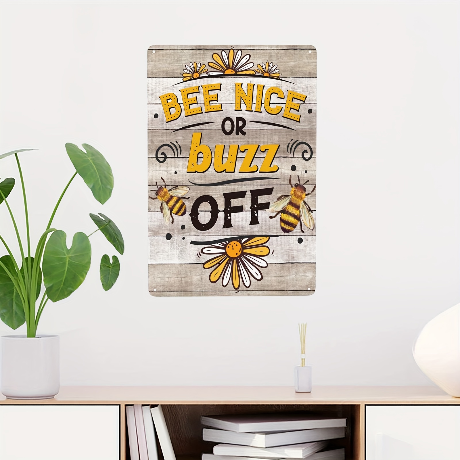 Bee Decor Sign Bee Kitchen Decor Rustic Farmhouse - Temu