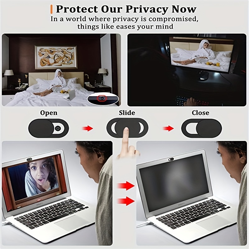Webcam Protective Case Slim Laptop Camera Cover Slideshow - Temu