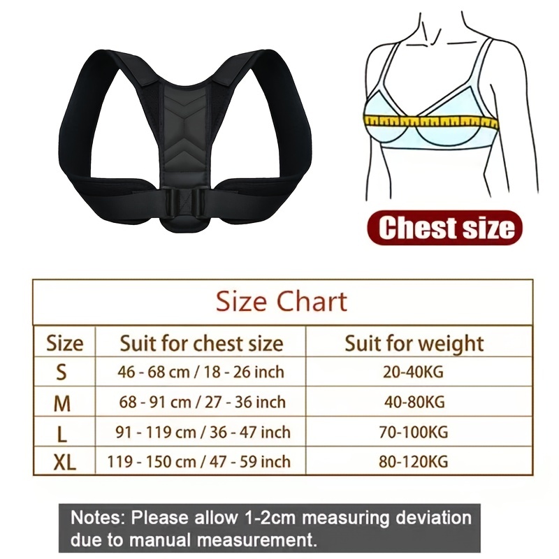 Comfortable Posture Corrector Men Women Adjustable Upper - Temu