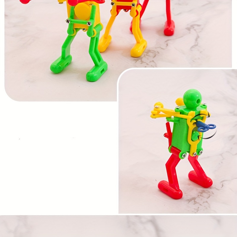 1pc Colorful Random Dancing Robot Shape Wind-up Toy For Creative Decoration