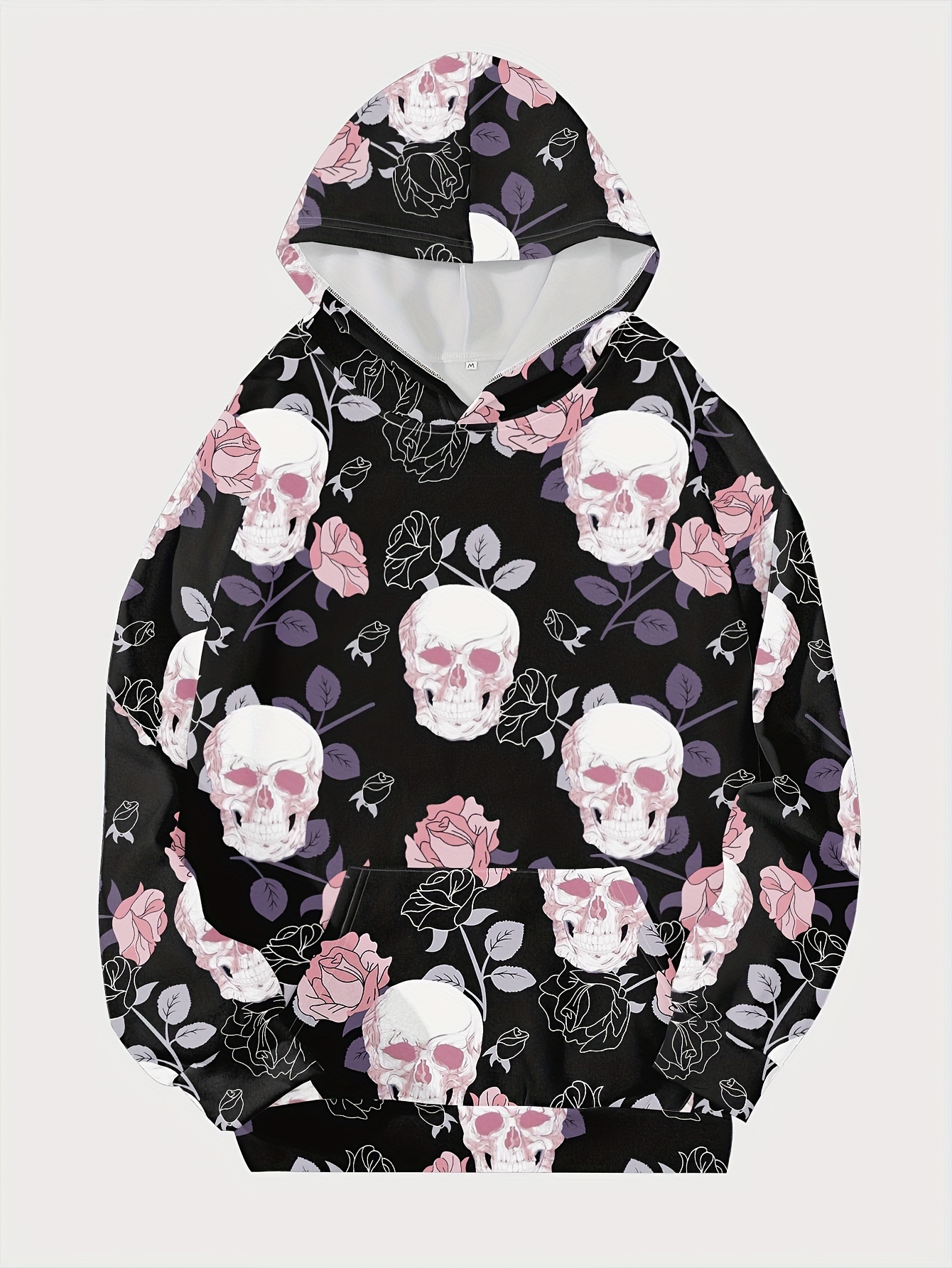 Graphic Print Hoodie Sudadera Capucha Manga Larga Casual - Temu Mexico