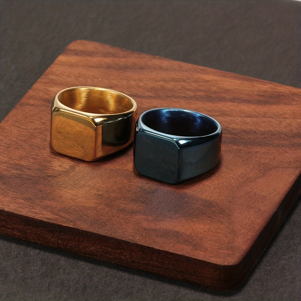 Titanium Steel Men's Personality Ring