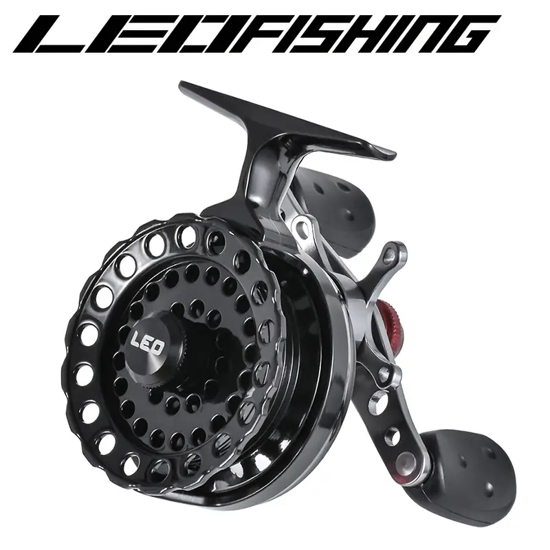 LEO FISHING Ice Crappie Draft Fishing Reel - Smooth Line Retrieval, High  Feet Design, Graphite Body, 4+1 Stainless Steel BB, 2.6:1 Gear Ratio