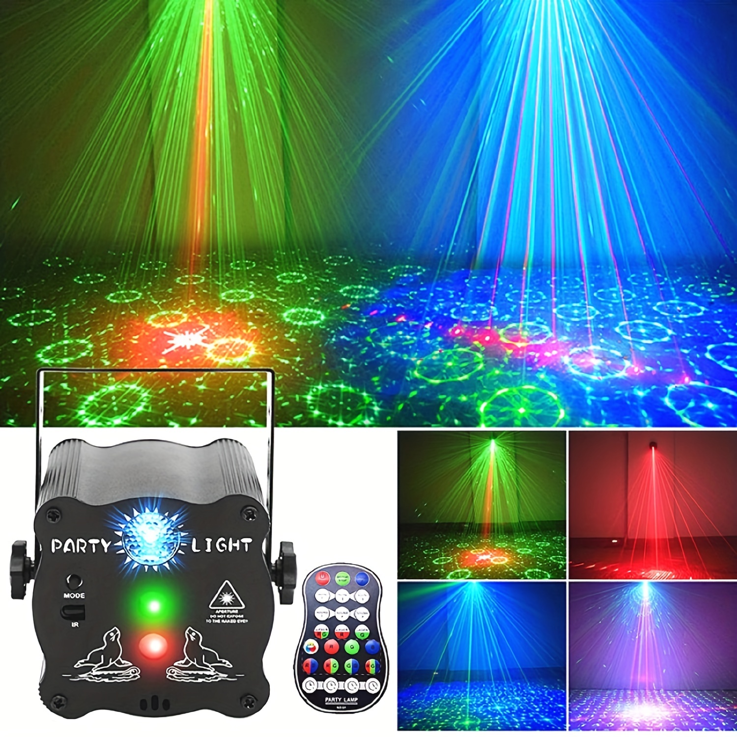 Party Lights DJ Disco RGB LED Sound Activated Laser Light Flash Strobe  Stage Lights for Parties Christmas Home Decor Bar - China Party Lights,  Home Decor Bar