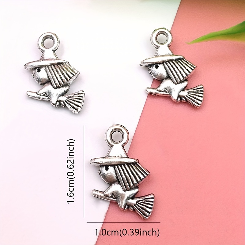 Lot Zinc Alloy Charms Antique Silver Color Witch Shape Charms Pendants For  Diy Necklace Bracelets Jewelry Making Findings - Temu Spain