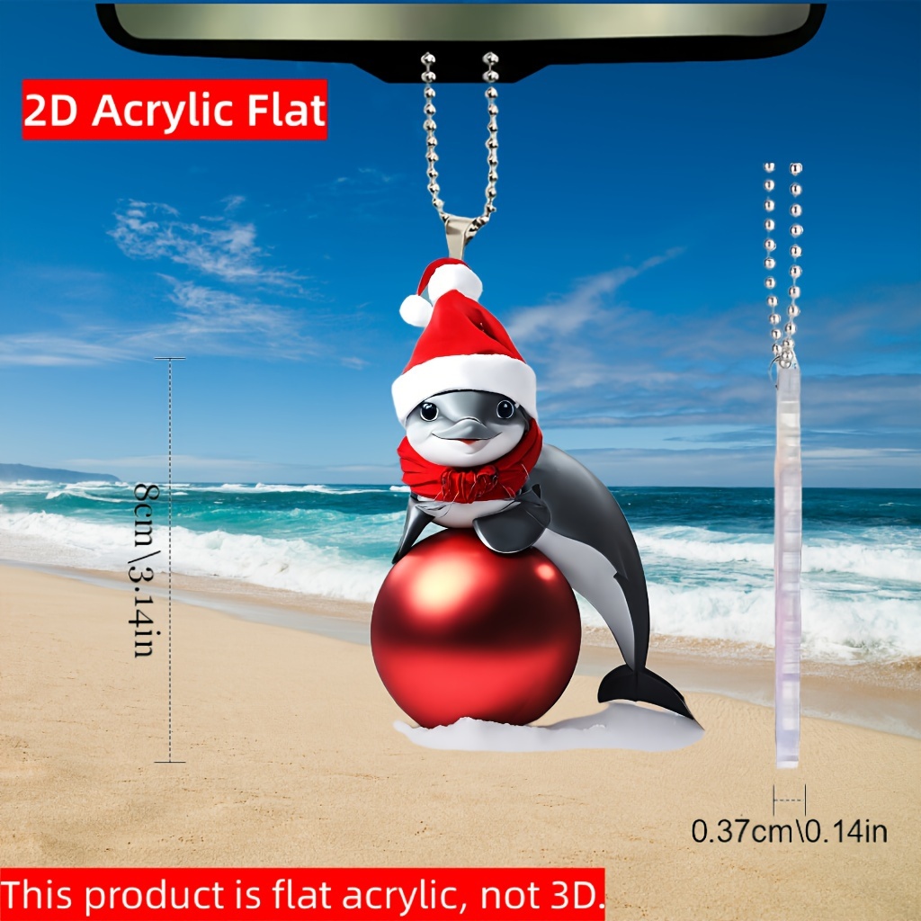 Christmas Snowman Pendant 2d Flat Acrylic Decorative Pendant - Temu