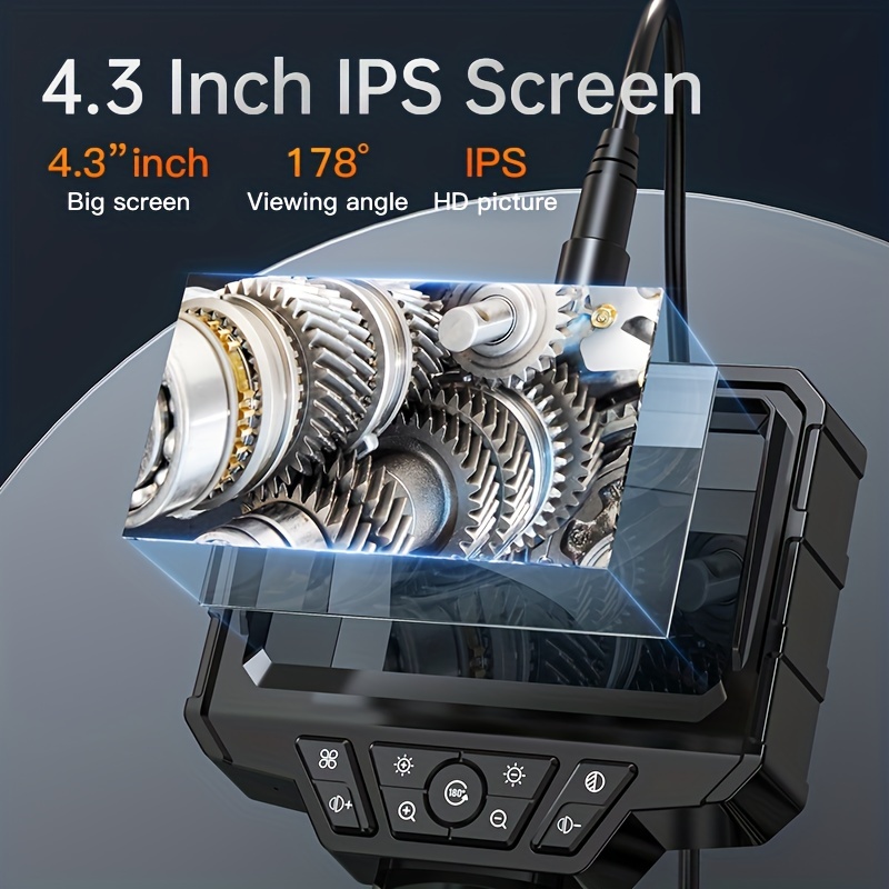 Endoscopio Industrial con pantalla IPS de 4,5 pulgadas