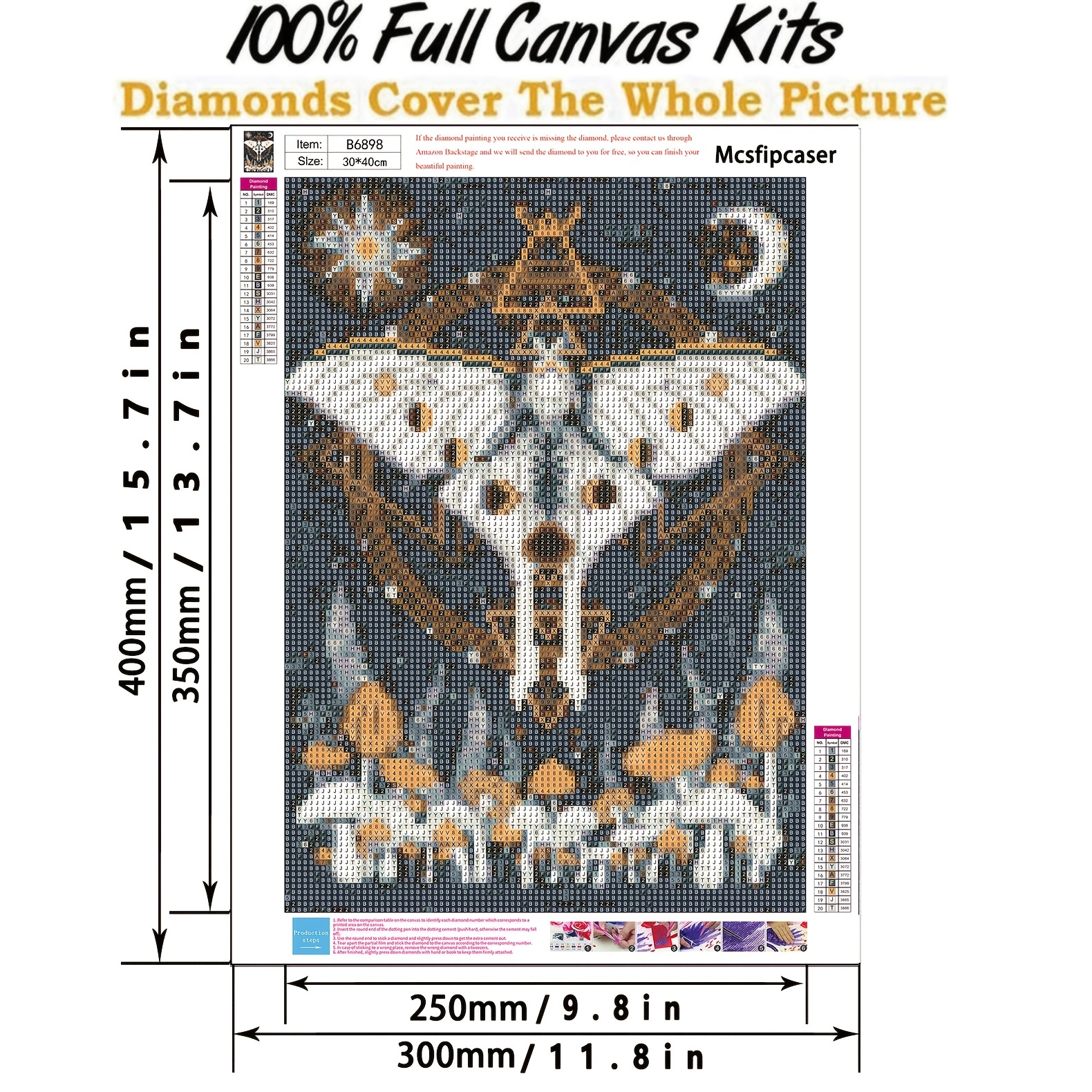 Diamond Painting Kits for Adults, 5D DIY Diamond Art Kits for Beginners  round Fu