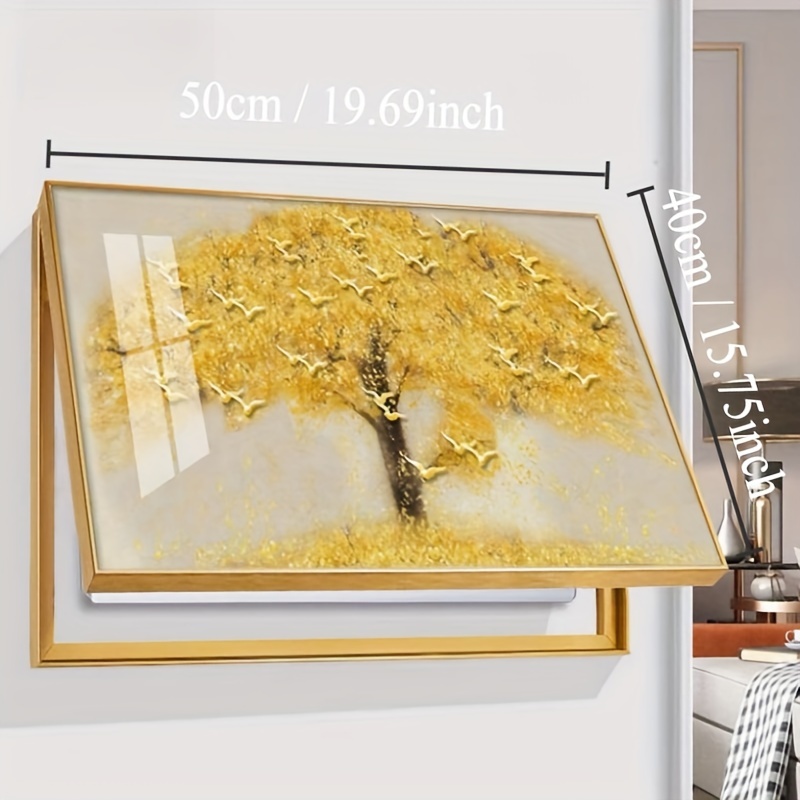 Unique Painting Technique - Gold Leaf Tree With Blow Art