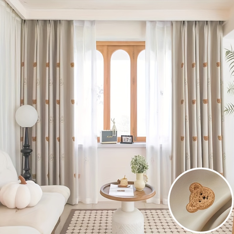 Cortinas opacas con patrón de ondas de Jacquard para sala de estar,  dormitorio, decoración del hogar