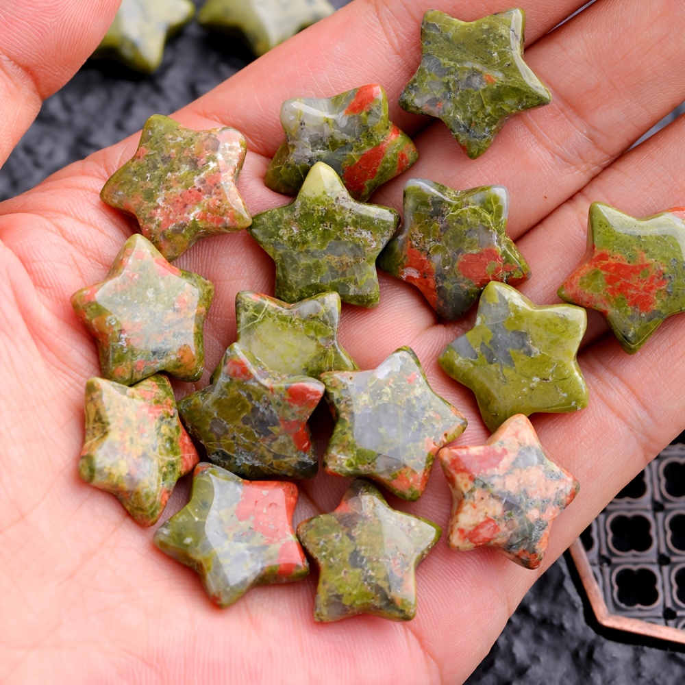 Chrysanthemum Green Stone Mini Star DIY Decoration Accessories