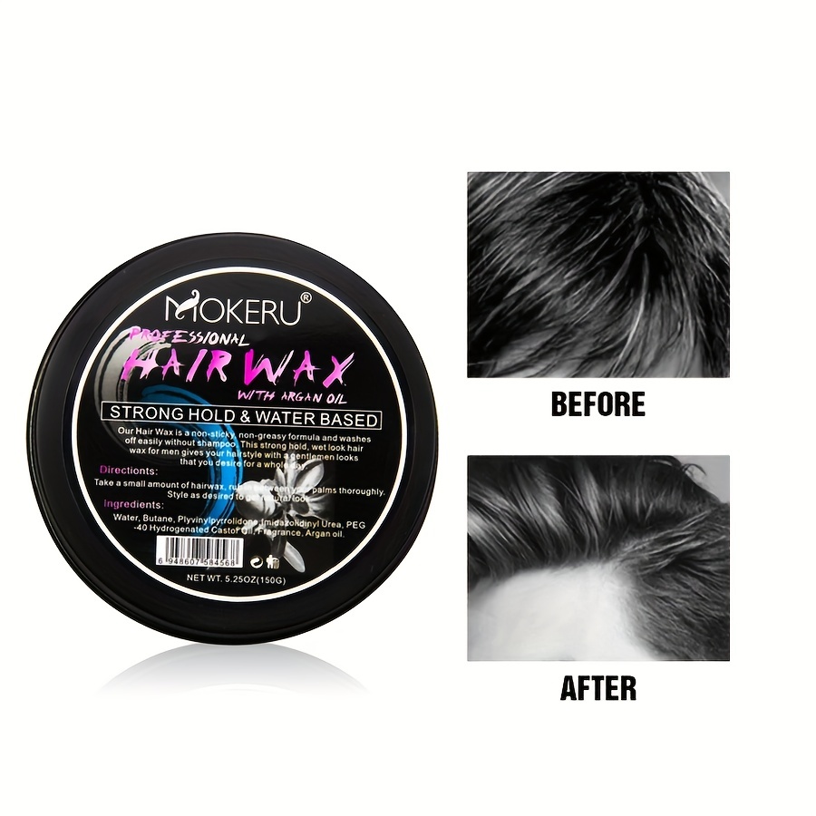 Strong Hold Argan Hair Wax for Edge Control and Styling