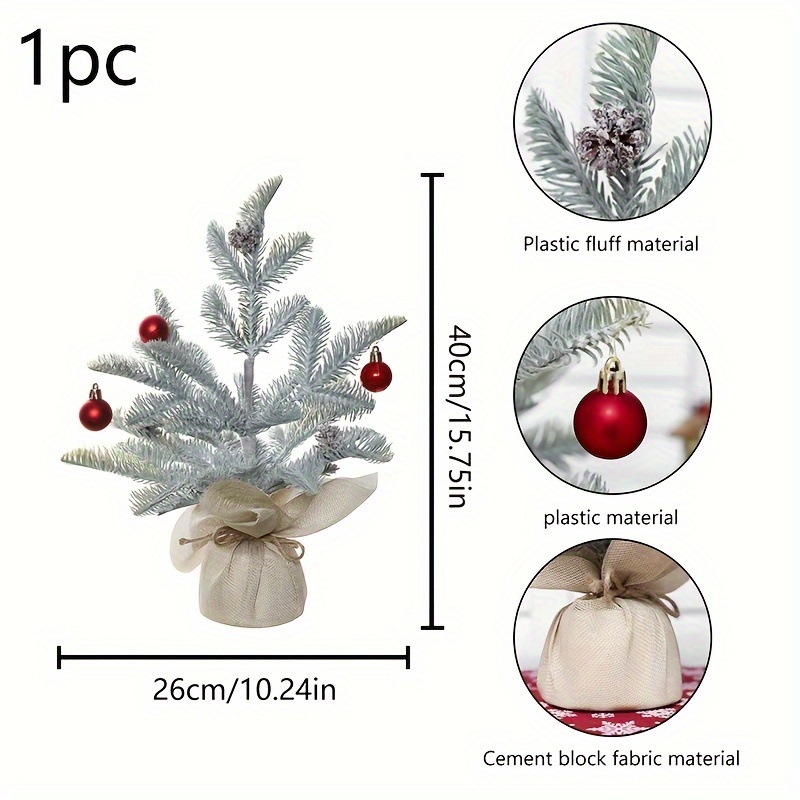 Crea ricordi duraturi con pianta in vaso ornamentale albero di Natale 25 cm