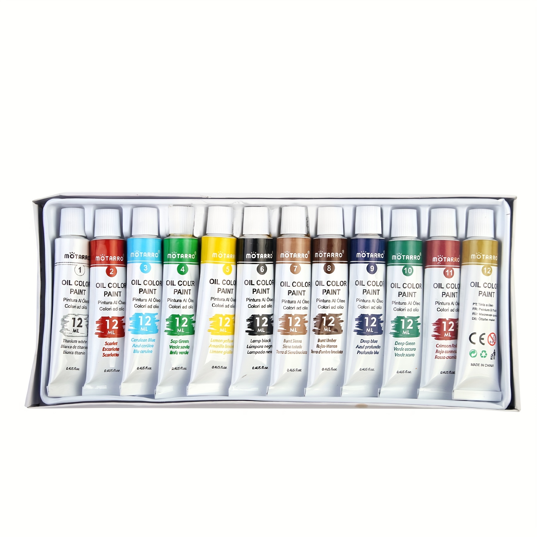 12ml Basic Oil Paint Colors Pigment Tubes With Brush Art Supplies X6HB  201226 From Bai09, $9.88