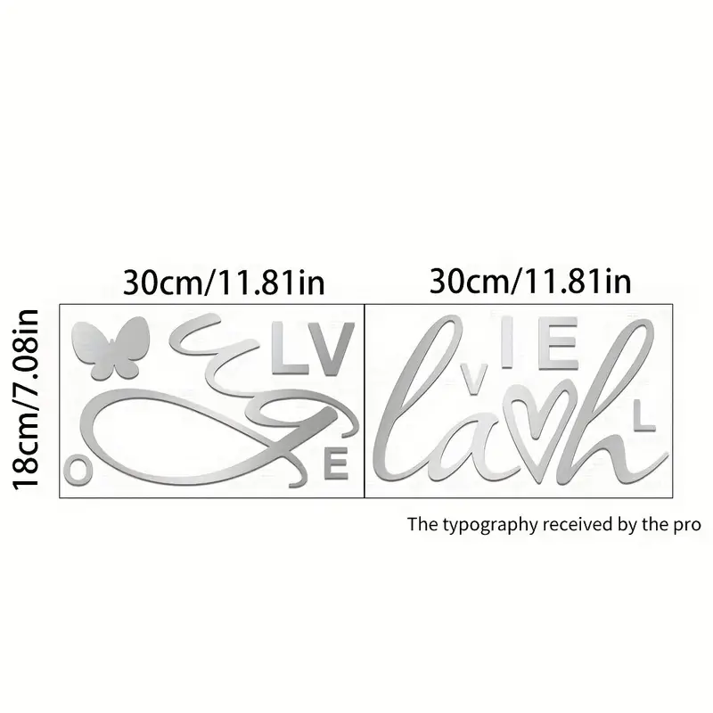 Live Laugh Love Mirror Sticker - Self-adhesive Acrylic Wall Decal For  Bedroom, Living Room, And Background Wall Arrangement - Temu Japan
