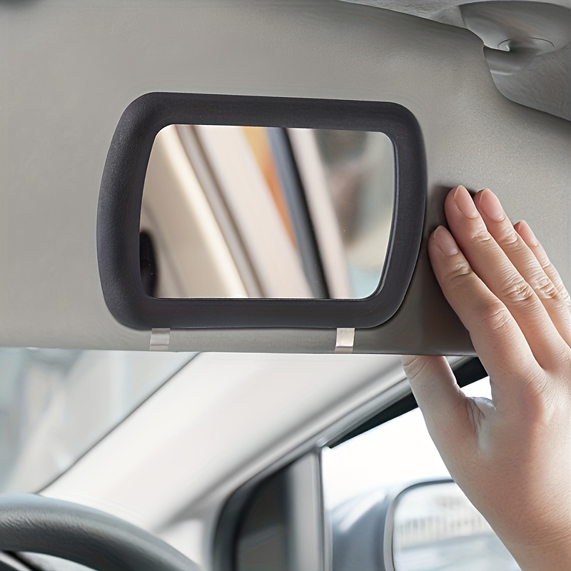 Espejo retrovisor interior automotriz para bebé, pequeño clip ajustable  orientado hacia atrás del asiento retrovisor, clip convexo en la visera  solar