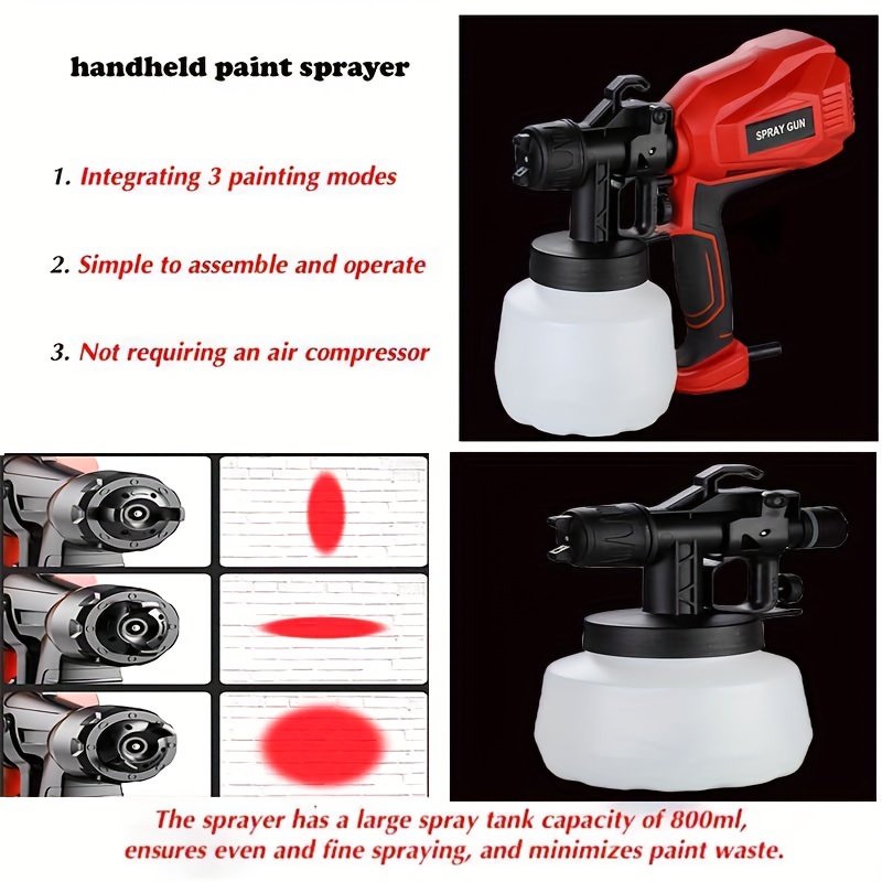 Us Plug High Power Spray Gun Paint Spray Gun Electric Latex - Temu