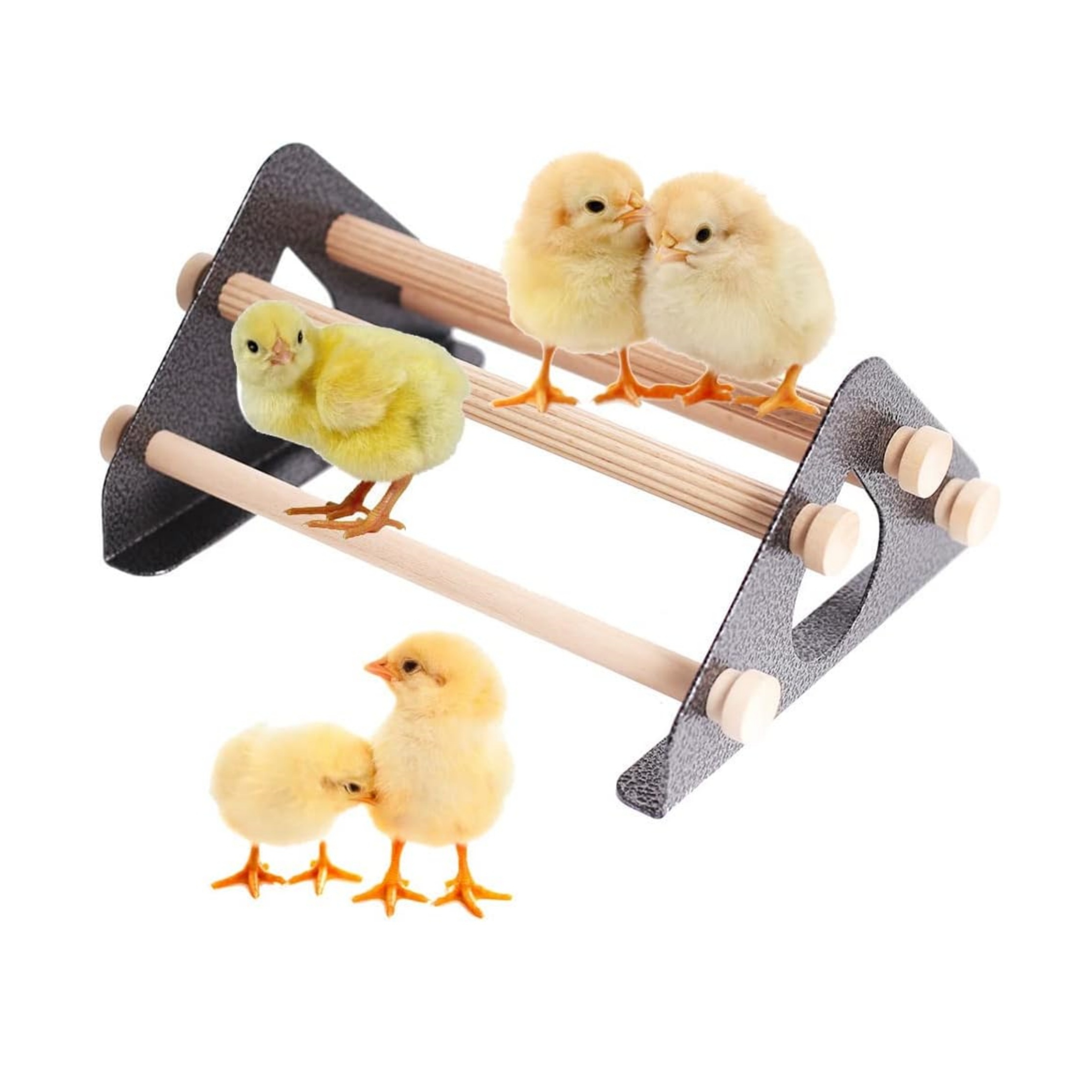 Durable Wooden Bird Perch for Cage - Comfortable Grinding Stick for Birds -  Fun Bird Toy and Supplies