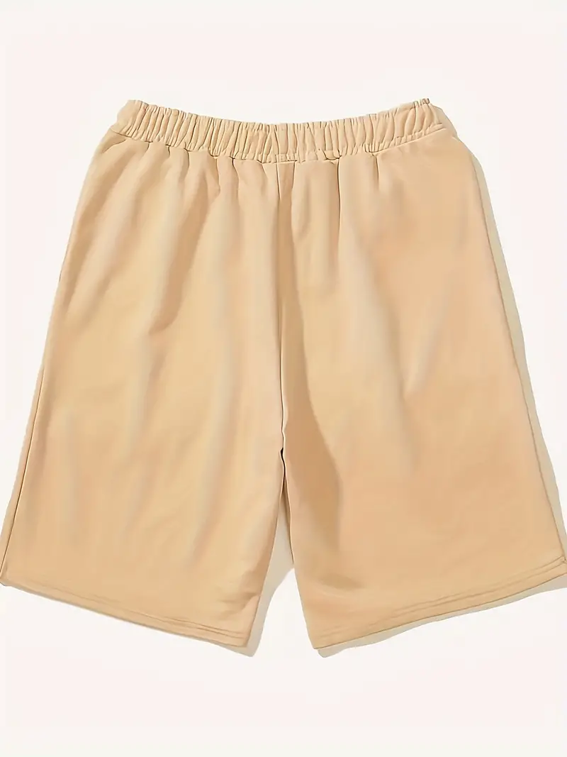 Solid Color Honeycomb Sports Shorts Stretchy Drawstring - Temu