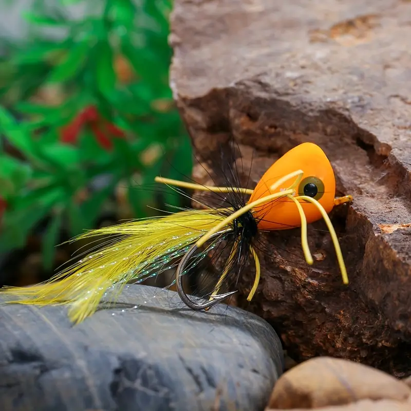 Premium Topwater Popper Fly Lures Bass Trout Salmon Fishing - Temu Canada