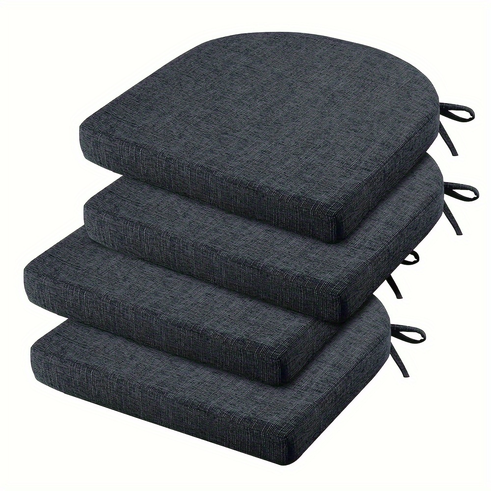 U-shape Cushion, Cushion for Chair, Chair Cushion, Pad With Ties 