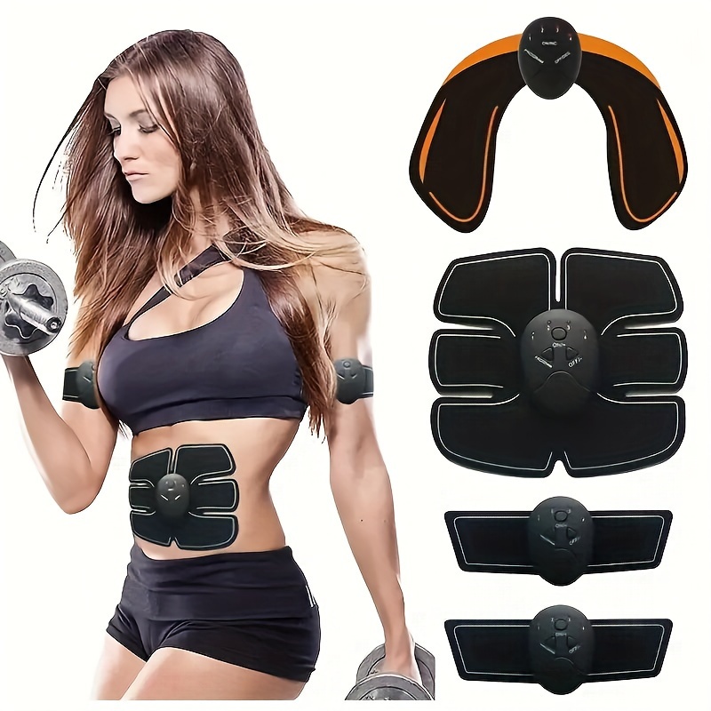 Muscle Stimulator for ABS, Arms, Hips, Back & Legs USB Rechargeable Muscle Toner Wireless Portable EMS Abdominal Toning Belt for Men and Women, Office