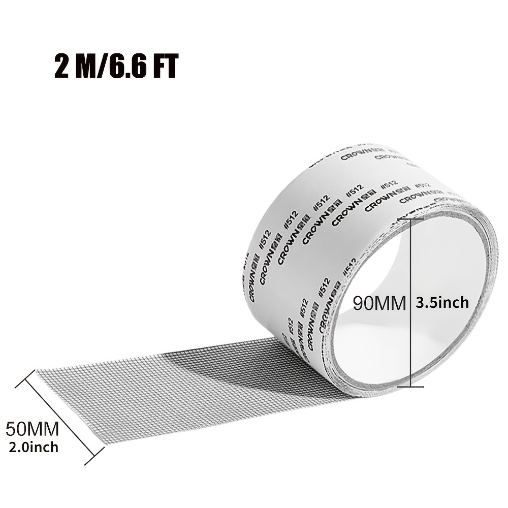Window Screen Repair Tape Self-adhesive Net Patch Anti-Insect Mosquito M-EN