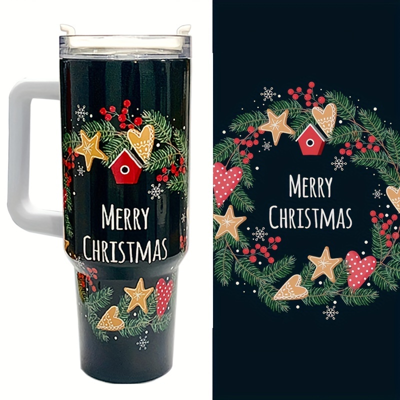 Cheerful Christmas Gnome 40 Oz Tumbler, Stainless Steel Drinkware
